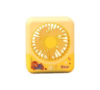 FHGSPQWM Ventilateur de bureau portable léger avec veilleuse, 3 vitesses réglables, refroidissement personnel, facile à utiliser, silencieux, rechargeable
