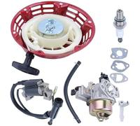 fhjwqronte Bobine d'allumage de carburateur starter câble, pour Gx160 Gx200 | 5.5Hp 6. Kit bougie joint démarreur traction recul