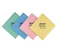 FHP VILEDA Chiffon PVA Micro CM 35X38 Multicolore en lot de 4 pièces (Vert - Bleu - Rouge - Jaune)