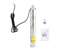 FHSOAA 370W Pompe immergée pour Puits 0,5CV Pompe de Puits Profond | 3 m | Débit Maxi 2000 L/h | hauteur max. 65 m | en inoxydable | pour puits d'eau, jardins agricoles