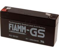 FI FG 6-1,2 - Batterie plomb-feutre, 6 V, 1,2 Ah