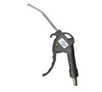 FIAC Pistolet Air Comprimé avec Buse de 3,8mm, Pistolet de Soufflage à Canon Courbé de 10cm, Accessoire Compresseurs, Corps en Plastique Isolant, Pression Max. 8 Bar, Noir