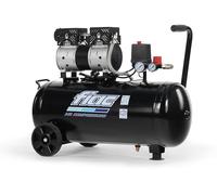 FIAC Supersilent 50, Compresseur d'air mobile silencieux, Compresseur d'air sans huile, Pression maximale 8 Bar, Puissance 1 HP, Réservoir 50 Litres, Bruit 58 dB LpA