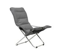 Fiam Chaise longue Fiesta Soft Tissu anthracite-structure en aluminium