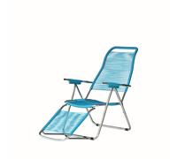 Fiam Chaise longue Spaghetti - aluminium - pétrole