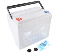 Fiamm Batterie au plomb 12FGL33 avec raccord à vis M6 12 V, 33000 mAh