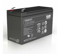 FIAMM Batterie Plomb-acide 12V 7,2Ah Faston 4,8mm 151x65x94