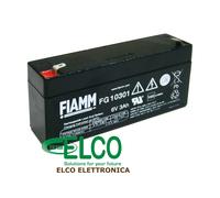 Fiamm FG10301 Batterie Rechargeable Plomb Acide 6V 3Ah