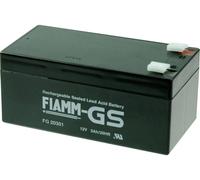 Fiamm PB-12-3,4-4,8 FG20341 Batterie au plomb 12 V 3.4 Ah plomb (AGM) (l x H x P) 134 x 66 x 65 mm cosses plates 4,8 mm sans entretien, auto-décharge réduite