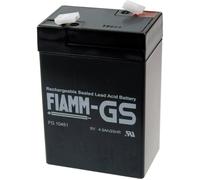 Fiamm PB-6-4,5 FG10451 Batterie au plomb 6 V 4.5 Ah plomb (AGM) (l x H x P) 70 x 106 x 47 mm cosses plates 4,8 mm sans entretien, auto-décharge réduite