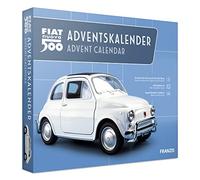 Franzis - Calendrier de l'Avent Fiat 500 - Maquette métallique multi-pièces 1:38, livre et notice