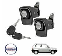 Fiat Panda 1989 Set Paire Boutons Serrure Port Gauche + Droite avec Clé