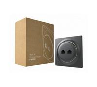 FIBARO - Prise murale 2 ports Ethernet Fibaro Walli N Ethernet Outlet Anthracite