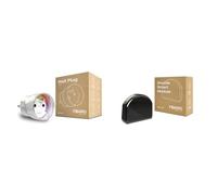 FIBARO Wall Plug/Prise Intelligente Type E, Z-Wave +, Incolore & Double Smart Module, Z-Wave Plus Commutateur Intelligent à Contact Sec à Deux canaux pour Deux appareils, FGS-224