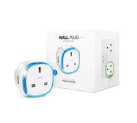 FIBARO Wall Plug UK USB,Z-Wave Plus Prise intelligente sans fil avec chargeur USB, Type G, FGWPG-121
