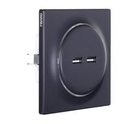 FIBARO Walli N FGWU-021-8 Prise USB 2 x 5 V max 2,4 A Anthracite