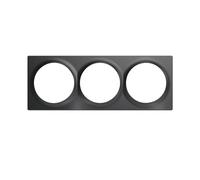 FIBARO Walli Triple Cover Plate, Plaque triple de protection pour appareils Walli, Anthracite, FG-Wx-PP-0004-8