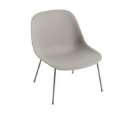 Fiber Armchair m. Tube Base Gris/ Gris