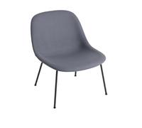 Fiber Armchair m. Tube Base Tapissé Divina 154/Noir