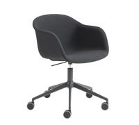 Fiber Armchair Swivel Base Chaise réglable en hauteur rembourré Muuto - 5713291418953