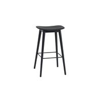 Fiber Bar Stool Tabouret de bar 75 cm Bois NOIR / NOIR Mutto OFFRE SPECIALE - 5710562236506