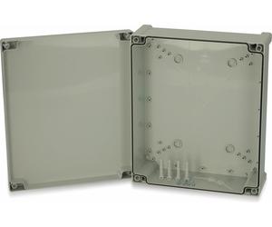 FIBOX Boîtier, Tempo TA 342912, 344x289x117, Boîtier ABS avec charnière de couvercle, couvercle gris
