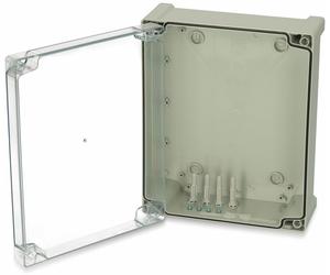 FIBOX boîtier, Tempo TPC 292411T, 289x239x107, boîtier PC,charnière,couvercle transparent