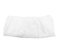 Fibre de Lait Nappe de Pique-niques Blanche Élastique | Quatre Bords Souples, Surface Lisse, Style Moderne Simple, Usage la Cuisine et Sortie, Protection Solaire