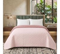 FIBRE EST. 1976 - Couvre Lit 2 Personnes 240x260 de Printemps en Microfibre Douce pour la Peau, Boutis Couvre Lit Respirant et Thermorégulateur, Dessus de Lits et Couvre-Lits