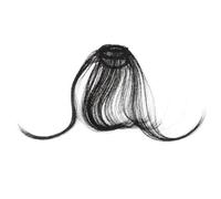 Fibre Haute Température Extension de Frange Noire à Clip | Aspect Mat, Résistante à Chaleur, Coiffable, pour Usage Quotidien, Style