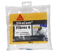 Fibres microsynthétiques pour béton/mortier - SikaCem - Fibres-6 - SIKA - sac de 150 g - 546463