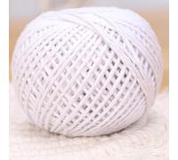 Ficelle Cuisson pour coton Naturel 50m Résistante Ficelle Cuisson(B) | pour coton naturel, pour idéal pour roulades de bœuf, résiste à la chaleur, 50 mètres de longueur, usage alimentaire sûr