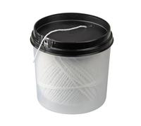 Ficelle de cuisine Fackelmann 12313 100 m - Ficelle de cuisine résistante à la chaleur dans une boîte distributrice pratique, blanche