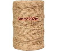 Ficelle De Jute, Ficelle De Jardin, Corde De Jute Naturelle,Arts Artisanat Ficelle, Pour Jardinage,Décoration,L'emballage Cadeau,Arts Créatifs (3*202m)