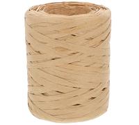 Ficelle de Papier D'emballage Rafia Bobine 100m Célébration Halloween | Beige, Légère pour DIY et Étiquettes, Décoration en Corde Soi-même, Usage Craft et Bouquet