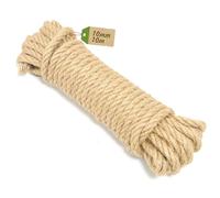 Ficelle Jute 10mm x 10m - Corde Naturelle pour DIY, Décoration & Jouets Chats | Alternative Écologique à la Corde Chanvre | Fibre Végétale Résistante