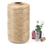 Ficelle Jute Naturel Ø1.5mm - Corde de Jute en Rouleau de 100m pour Le Jardinage, Bricolage, Activités Manuelles,Décoration,Camping - Ficelle Corde Chanvre - Ficelle de Chanvre (1.5MM x 100M)