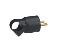 Fiche 2P+T - 16A + anneau - noir LEGRAND