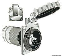 Fiche à 4 broches 50 A 125/250 V mâle, contacts Osculati 14.587.02