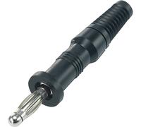 Fiche à lamelles Ø de la broche: 4 mm TRU COMPONENTS TC-R8-20A 1587965 noir