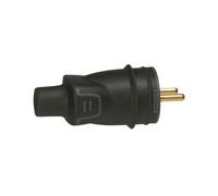 Legrand - Fiche borne à vis 2P+T 16A IK08 IP44 à sortie droite avec étiquette avec Gencod - 050114