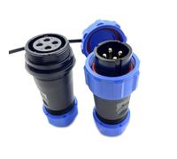 Fiche aéronautique SP21 à 4 Broches, mâle et Femelle, connecteur Rond étanche et Anti-poussière IP68 soudé pour Applications industrielles et aéronautiques