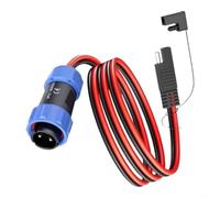 Fiche aviative vers câble SAE 12 AWG étanche pour stations électriques | Fil de cuivre étamé, couvercle étanche IP, joint de verrouillage rotatif, compatible avec les stations d'alimentation