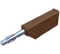 Fiche banane mâle Ø de la broche: 4 mm Hirschmann Test & Measurement LAS N WS braun 934100105 marron 1 pc(s)