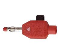 Fiche banane mâle Ø de la broche: 4 mm Stäubli KLS4 ROT 22.3006-22 rouge 1 pc(s)