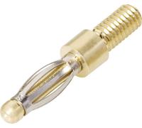 Fiche banane mâle à encastrer Ø de la broche: 2.4 mm Schnepp EFK 2400 argent