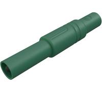 Fiche banane mâle de sécurité Ø de la broche: 4 mm Hirschmann Test & Measurement LAS S G 934097104 vert 1 pc(s)