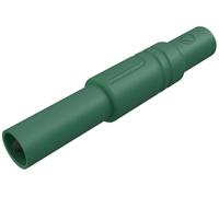 Fiche banane mâle de sécurité Ø de la broche: 4 mm Hirschmann Test & Measurement LAS S G 934097104 vert 1 pc(s)