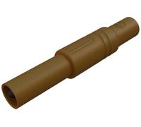 Fiche banane mâle de sécurité Ø de la broche: 4 mm Hirschmann Test & Measurement LAS S G 934097105 marron 1 pc(s)