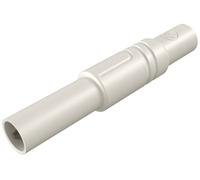 Fiche banane mâle de sécurité Ø de la broche: 4 mm Hirschmann Test & Measurement LAS S G 934097107 blanc